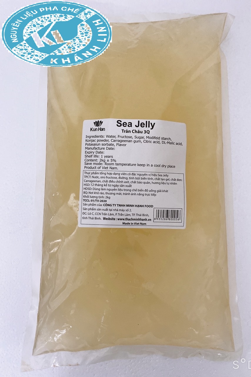 Trân châu 3Q Sea Jelly Trắng 2Kg