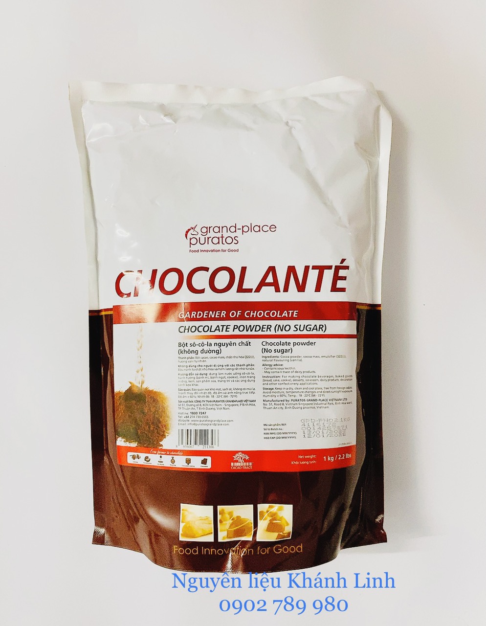 Bột Chocolate Puratos 1kg