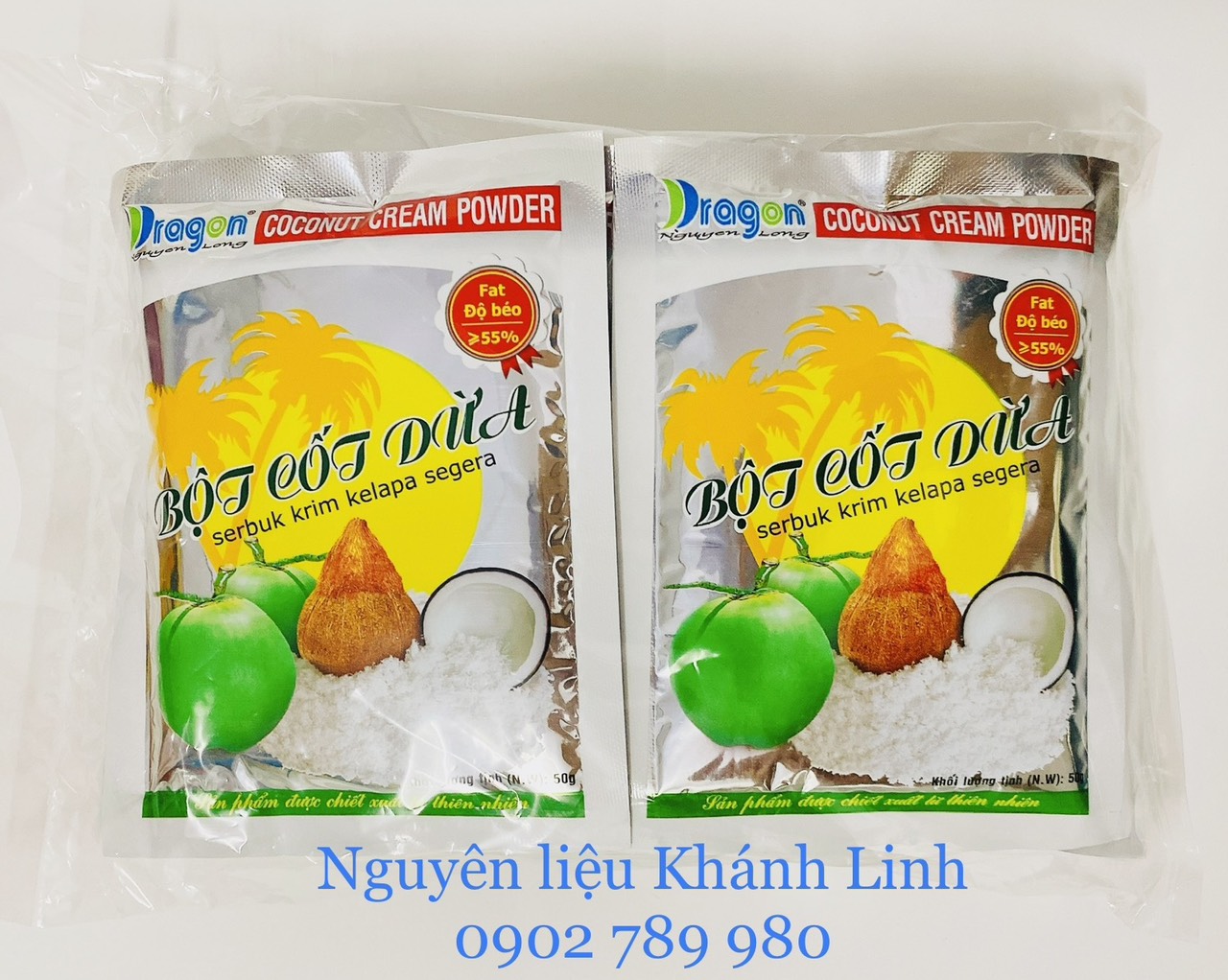 Bột Cốt Dừa Dragon(10 Gói * 50G)