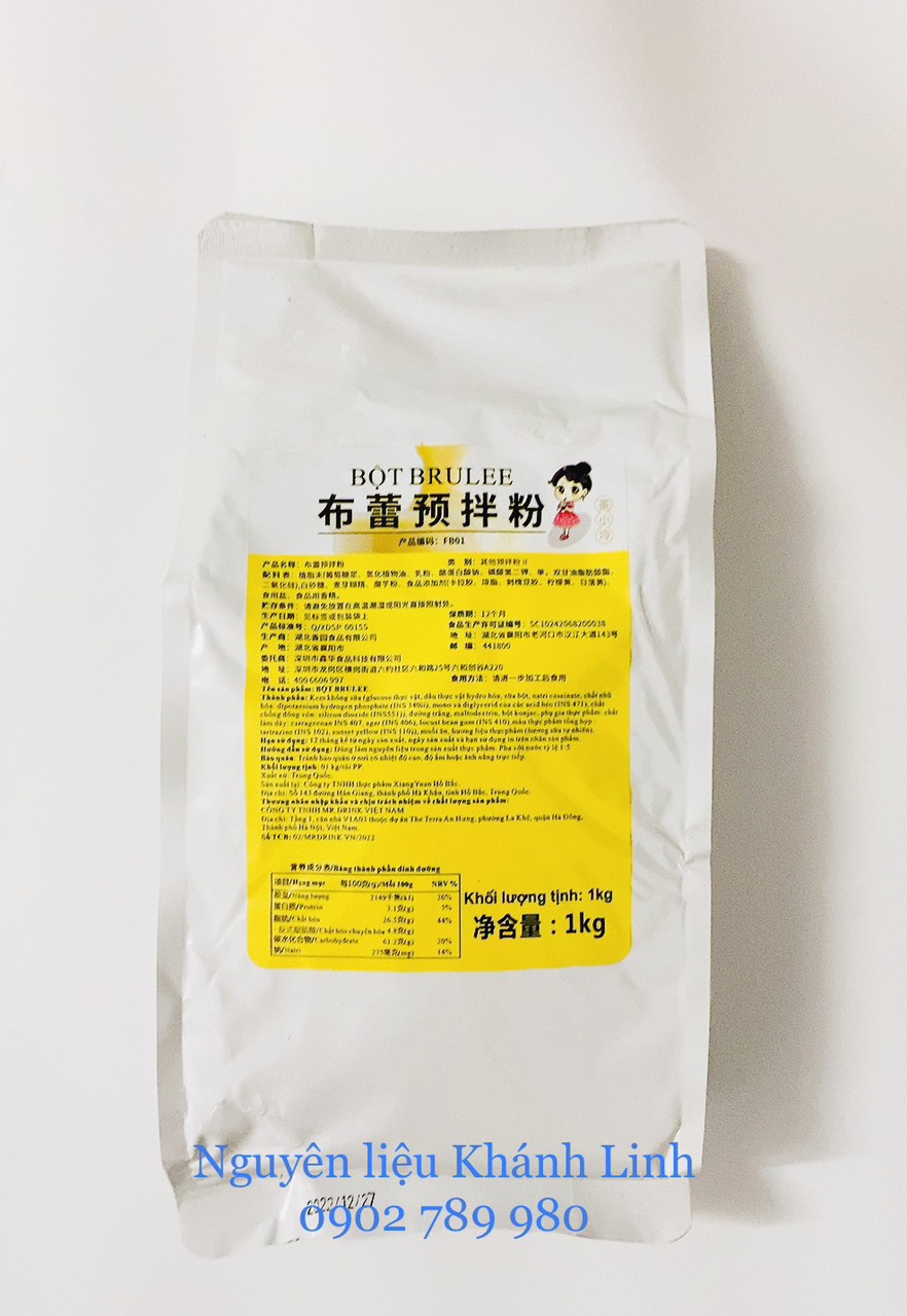 Bột Kem Trứng Brulee 1kg/