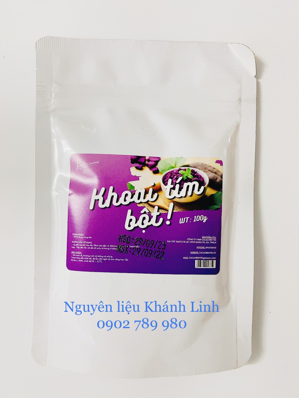 Bột Khoai Lang Tím Bentrecoco 100g