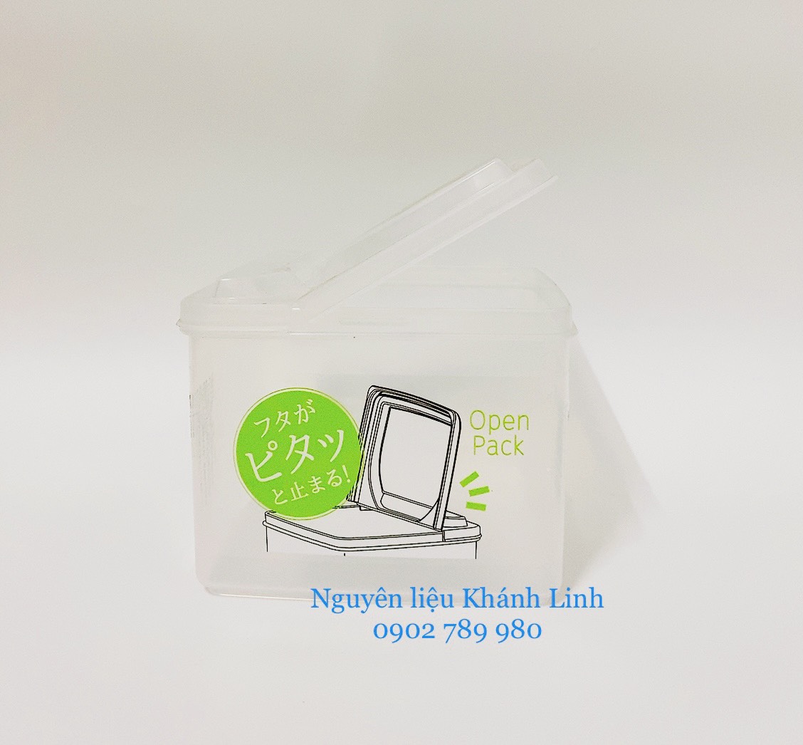 Hộp Nhựa Nhật 1Kg( Mở Nắp Giữa)