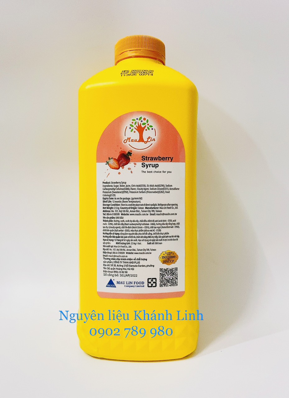 Syrup Dâu Maulin 2.5Kg