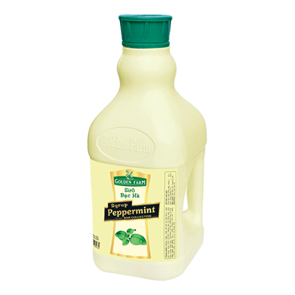 syrup golden farm bạc hà 2lit
