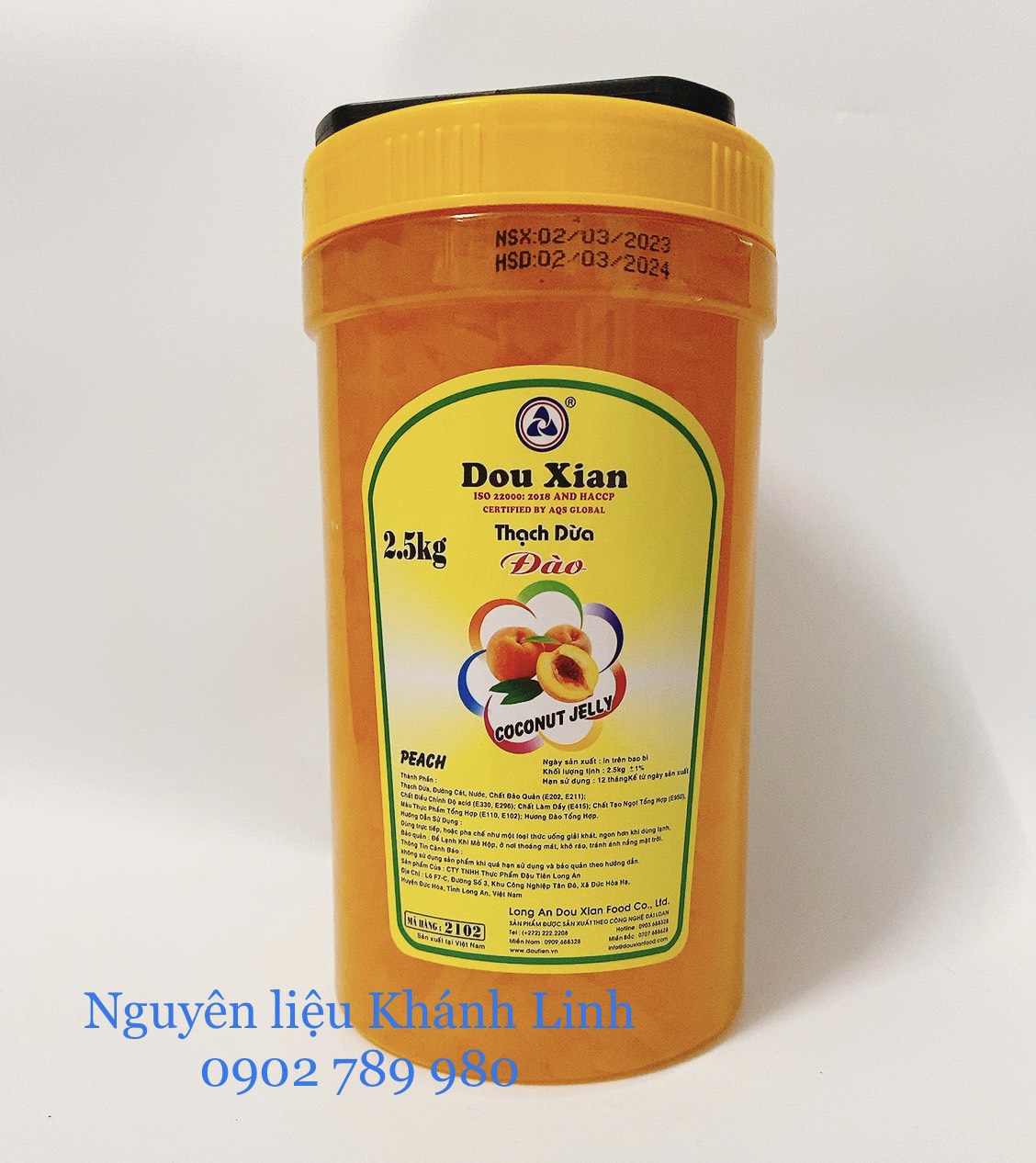 Thạch Dừa Đào Douxian 2.5kg