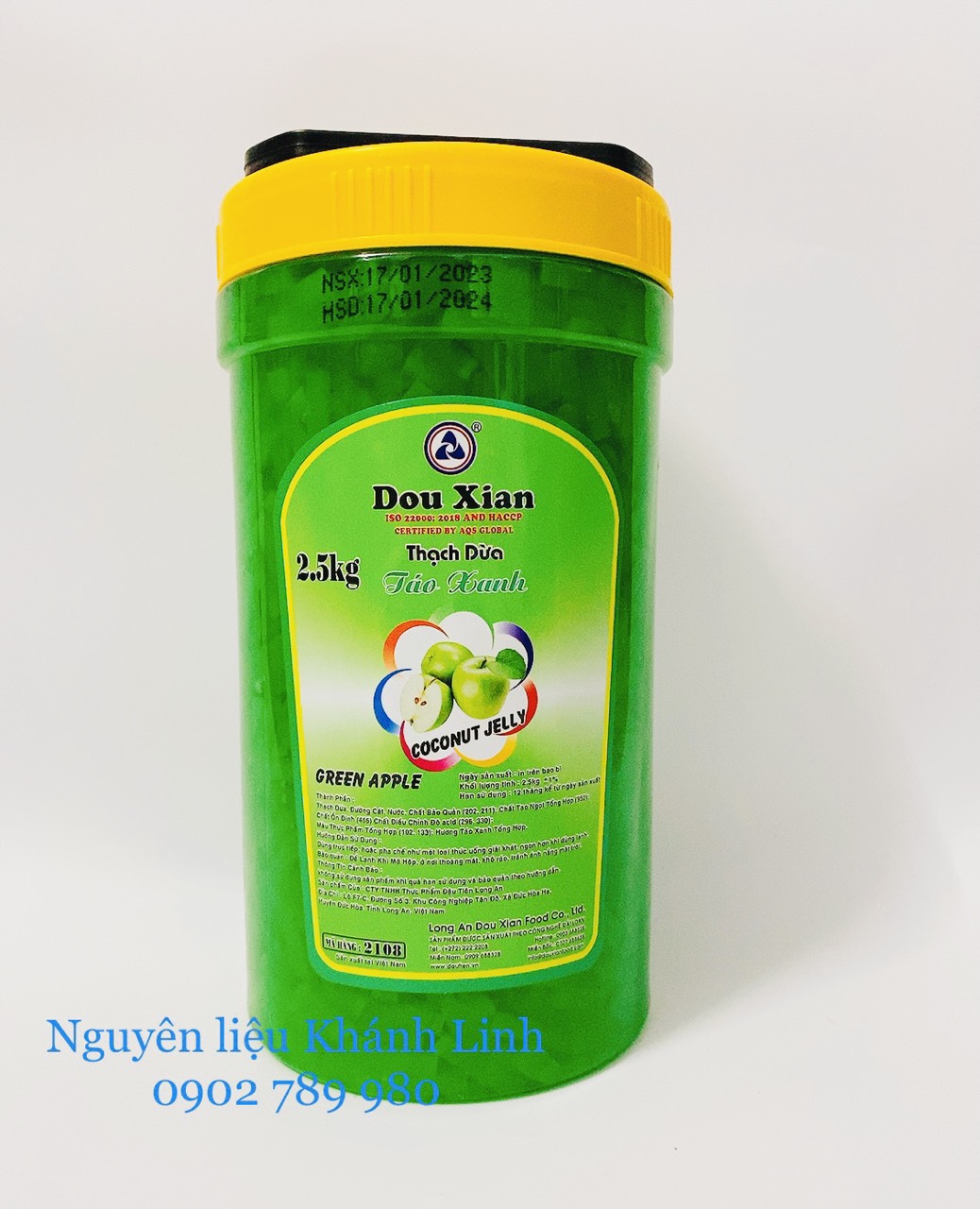Thạch Dừa Táo Xanh Douxian 2.5kg