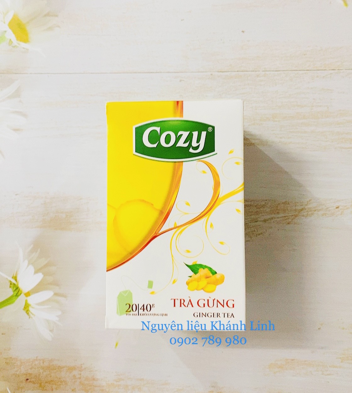 Trà gừng túi lọc Cozy