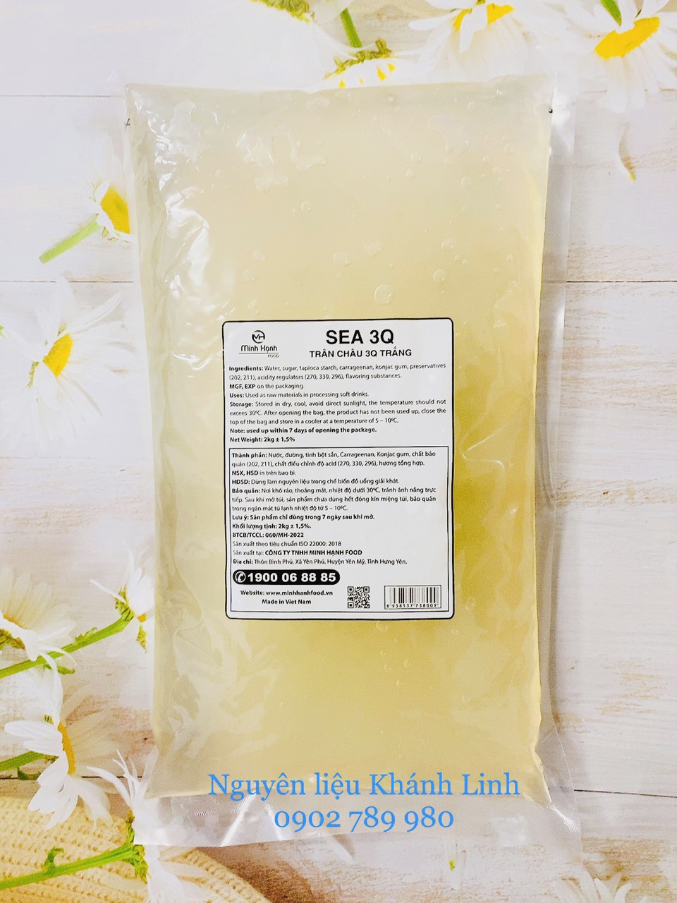 Trân châu 3Q Sea Jelly Trắng 2Kg