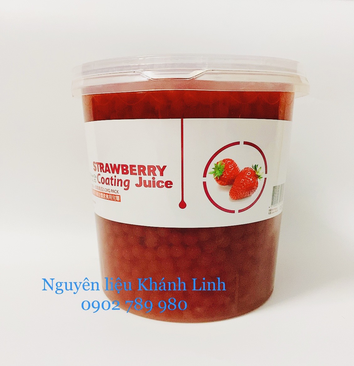 Trân Châu Thuỷ Tinh Dâu Đài Loan 3.2Kg