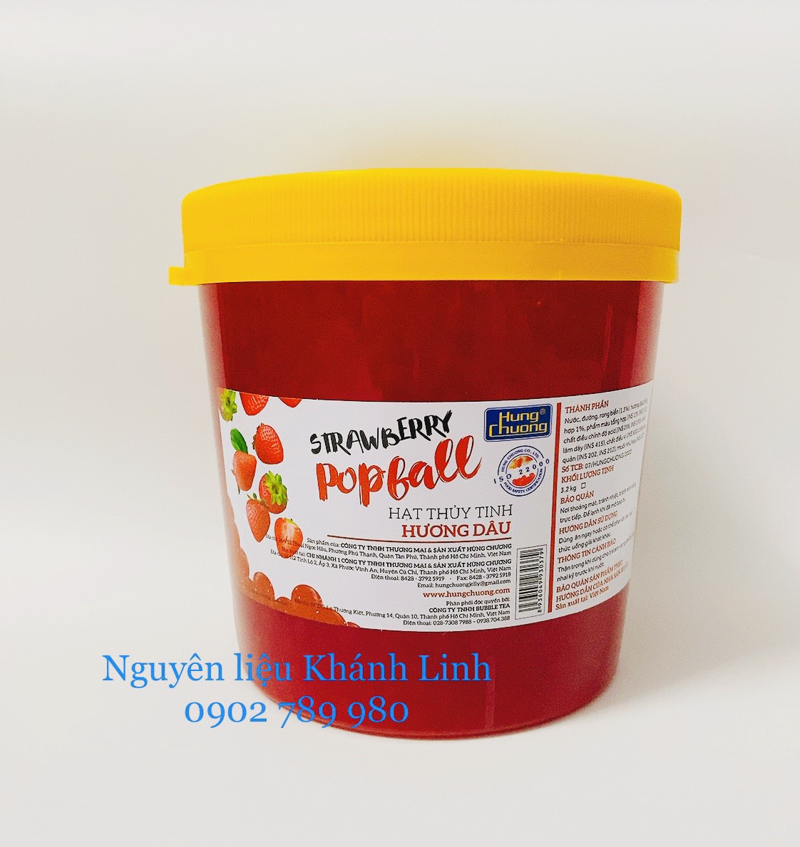 Trân Châu Thuỷ Tinh Dâu Hùng Chương 3.2Kg