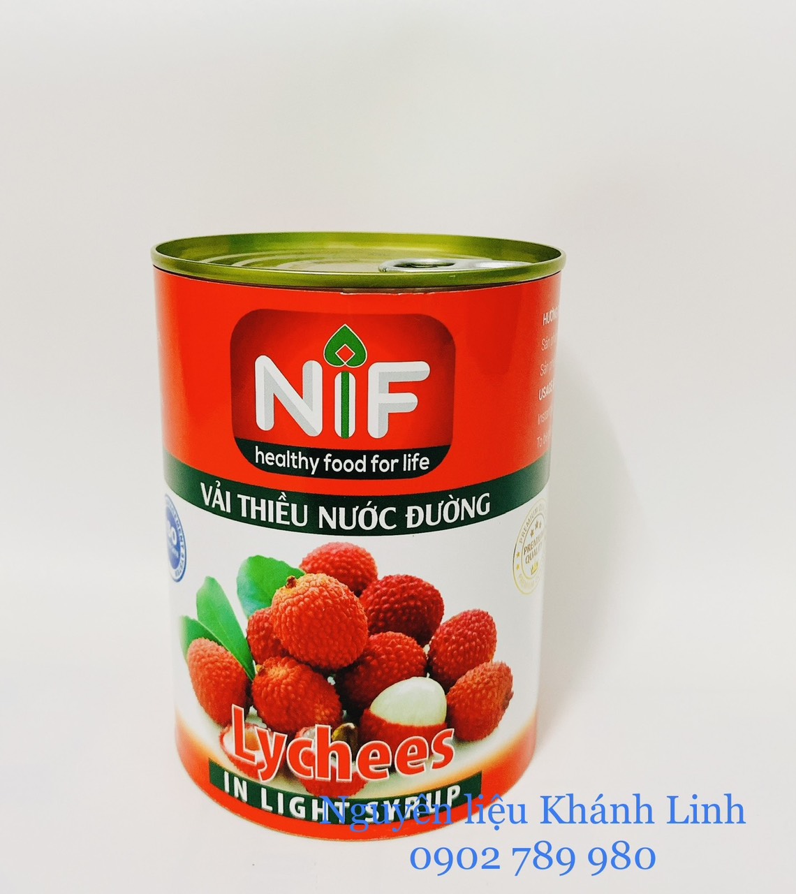 Vải Thiều Đóng Lon Nif 560g